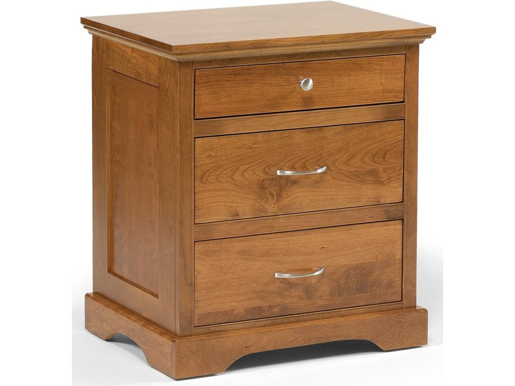 Elegance 3-Drawer Nightstand